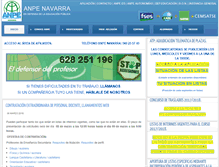 Tablet Screenshot of anpenavarra.com